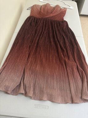 Dress the Population Mauve Strapless Evening Dress